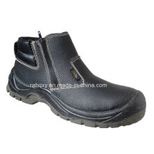Chaussures de sécurité cuir fendu avec Mesh doublure (HQ03057)